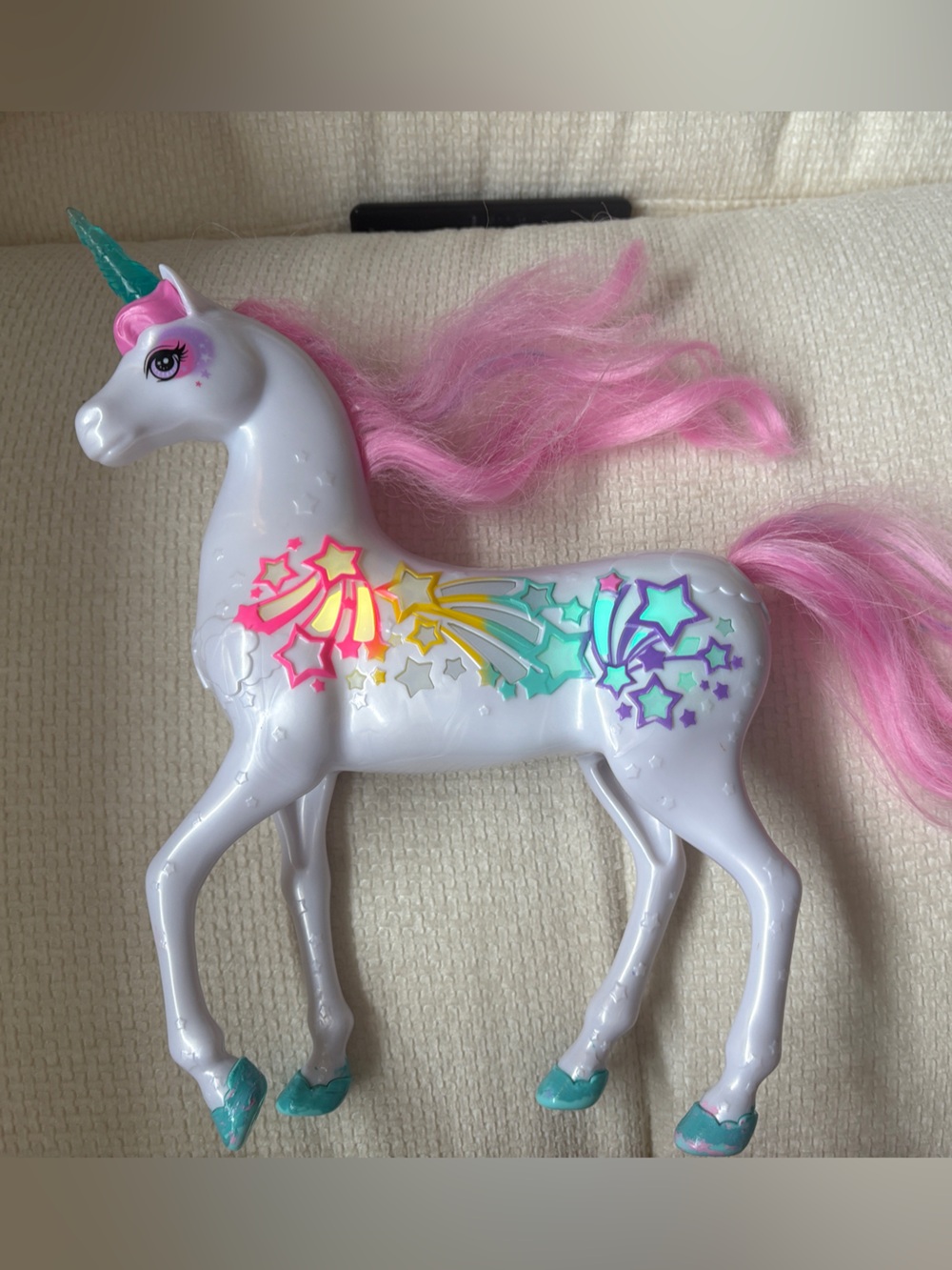 Good used condition Barbie Magical Unicorn Horse - Fully functional